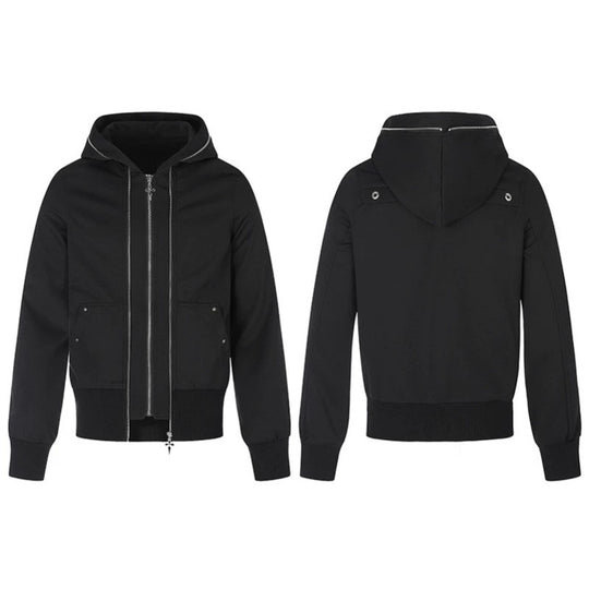 Damen Kapuzen-Sweatjacke mit hohem Stehkragen, kontrastierenden Ziernähten und durchgehendem Reißverschluss Nord Taschen