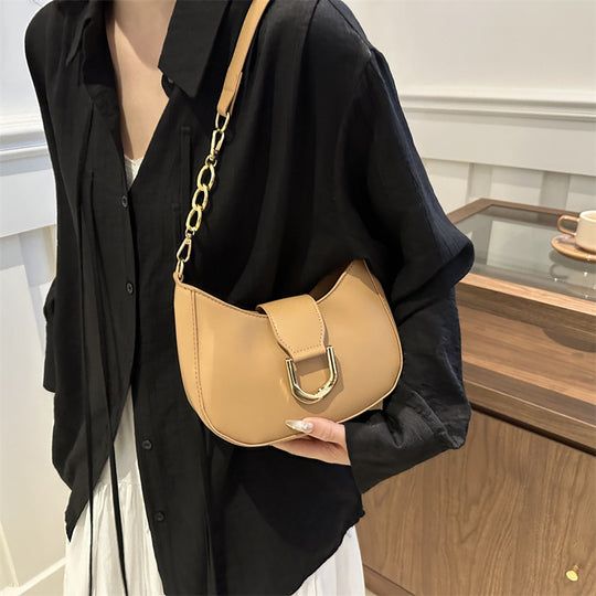 Damen Umhängetasche mit modernem Design und eleganter Schnallenverzierung Nord Taschen