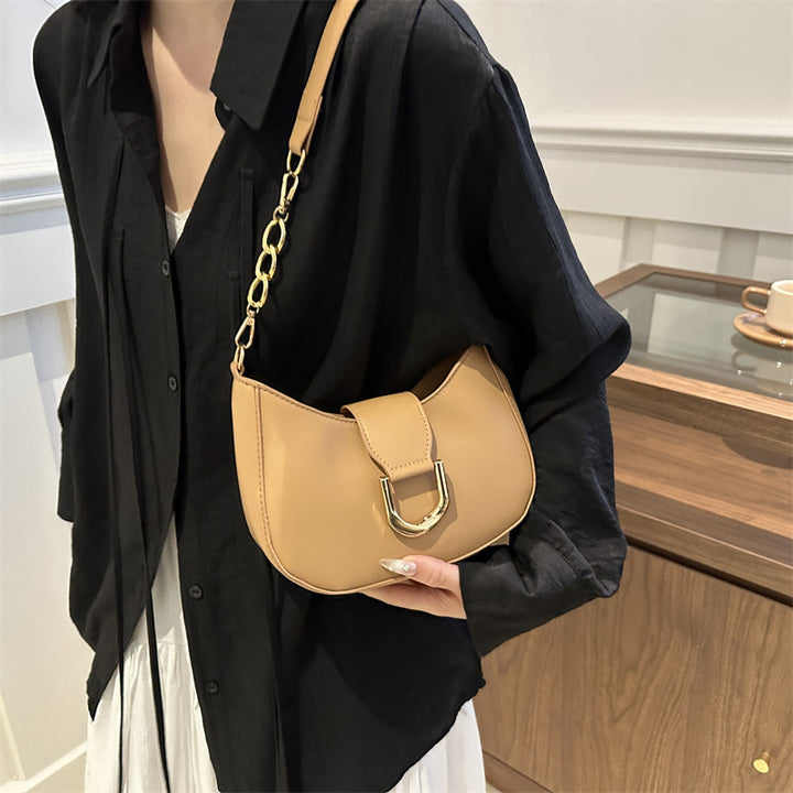 Damen Umhängetasche mit modernem Design und eleganter Schnallenverzierung Nord Taschen