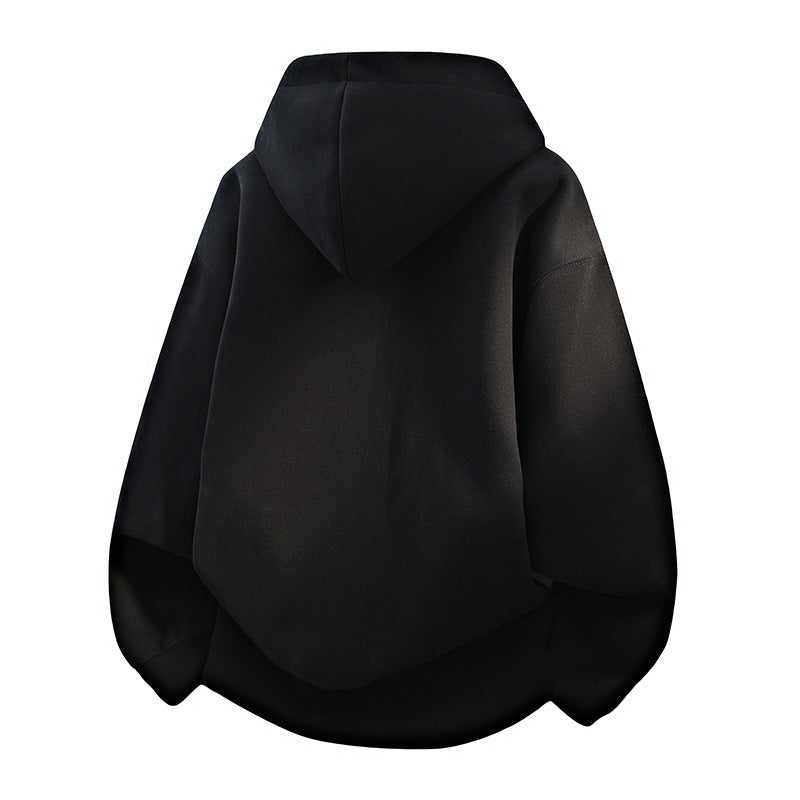 Unisex Oversize-Kapuzenpullover aus French-Terry mit Ballonärmeln und verlängertem Rückensaum Nord Taschen