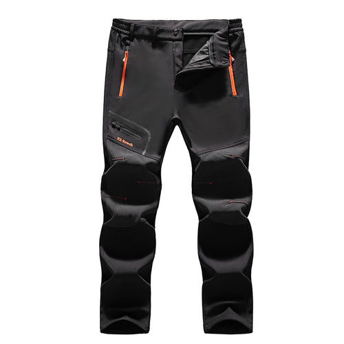 Herren Softshell-Outdoorhose mit verstärkten Kniepatches, elastischem Bund und wasserabweisender Membran Nord Taschen