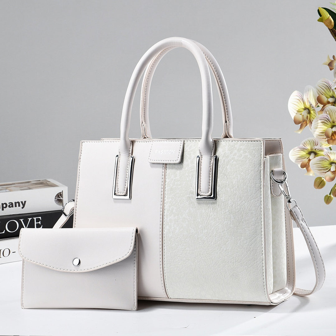 Damen modische Handtasche mit eleganter Struktur und abnehmbarer Clutch Nord Taschen