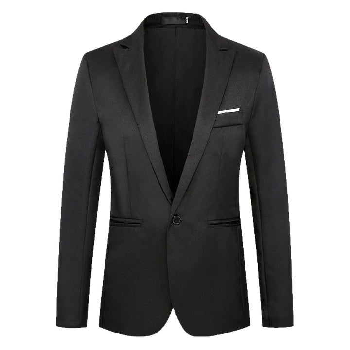 Herren tailliertes Ein-Knopf-Sakko mit schmalem Revers und dezentem Taschenfinish Nord Taschen