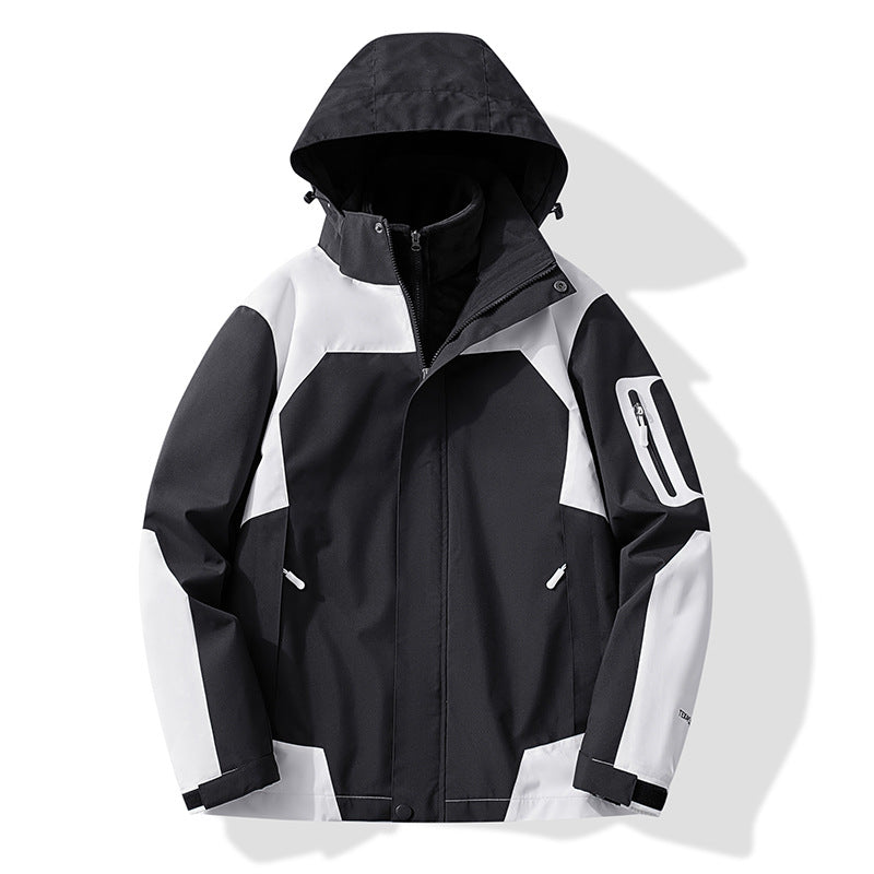 Damen Multifunktionale Trekking-Softshelljacke mit herausnehmbarer Fleece‑Innenlage und Kapuze Nord Taschen