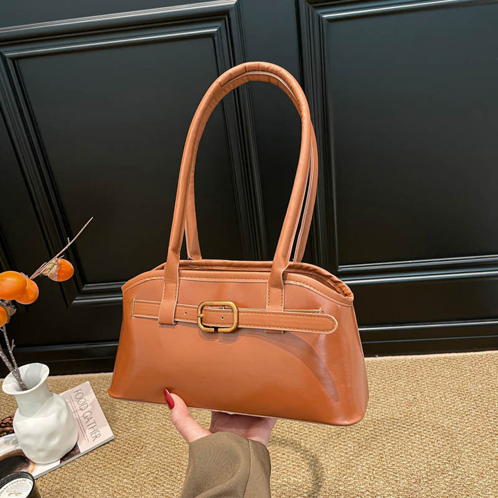 Damen elegante Handtasche mit innovativem Verschluss Nord Taschen
