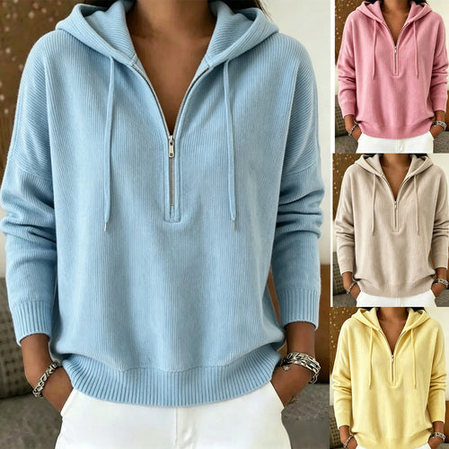 Damen Bequemer Kapuzenpullover Nord Taschen