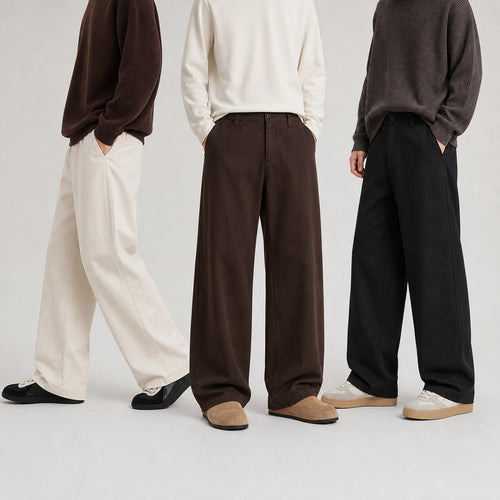 Damen Extraweite High‑Waist Culotte‑Hose mit ballonförmigem Saum und hohem Bund Nord Taschen