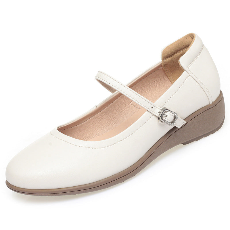 Damen Mary Jane Ballerinas mit komfortabler Sohle und elegantem Riemen