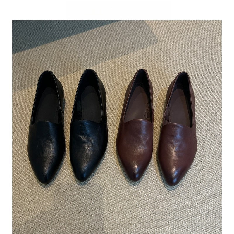 Damen elegante Slippers mit spitz zulaufendem Design und bequemem Fußbett