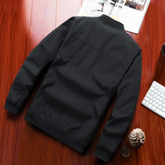 Herren leichte Nylon-Bomberjacke im Aviator‑Utility‑Stil mit Ärmeltasche und Rippbündchen Nord Taschen