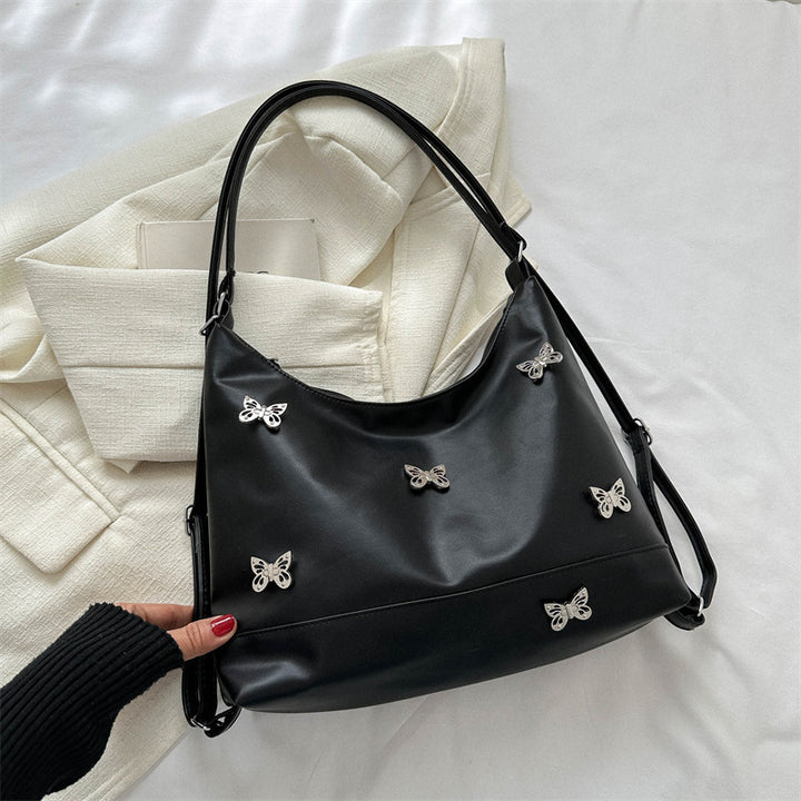 Damen Hobo-Tasche mit verspielten Schmetterlingsapplikationen und verstellbarem Schulterriemen Nord Taschen
