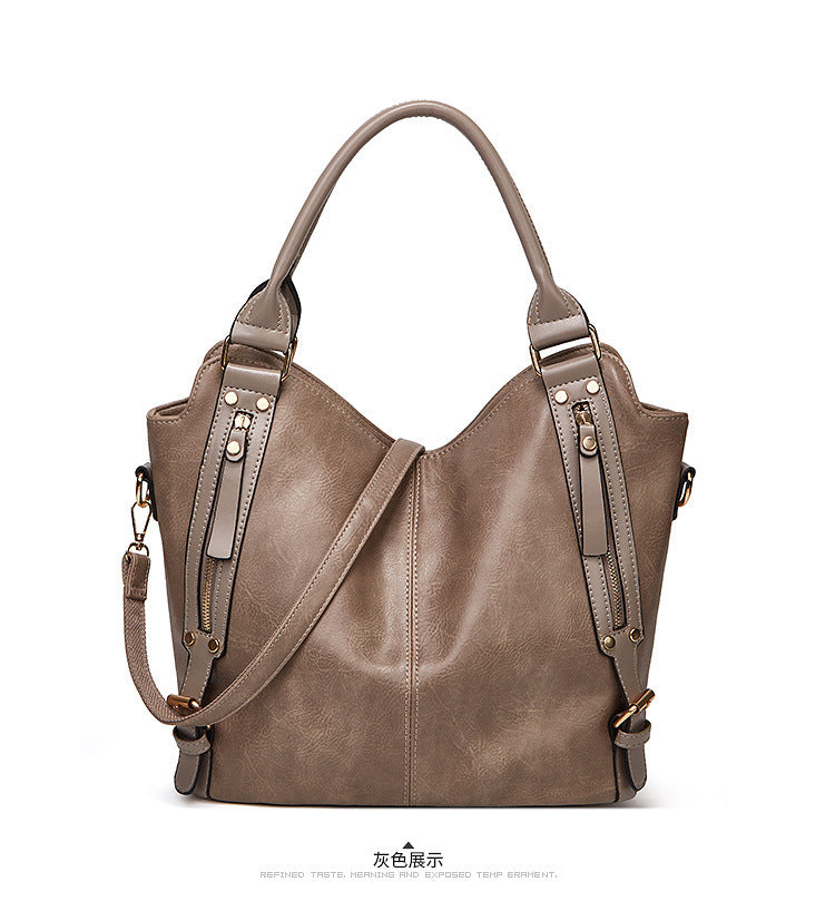 Damen Hobo-Handtasche mit stilvollem Falten-Design und abnehmbaren Schulterschlaufen Nord Taschen