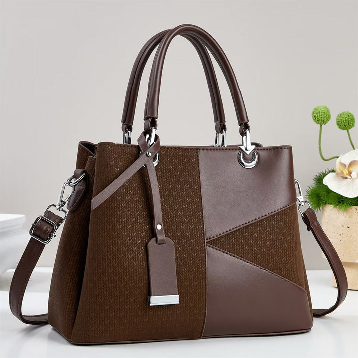 Damen modische Handtasche mit strukturiertem Design und abnehmbarem Schulterriemen Nord Taschen