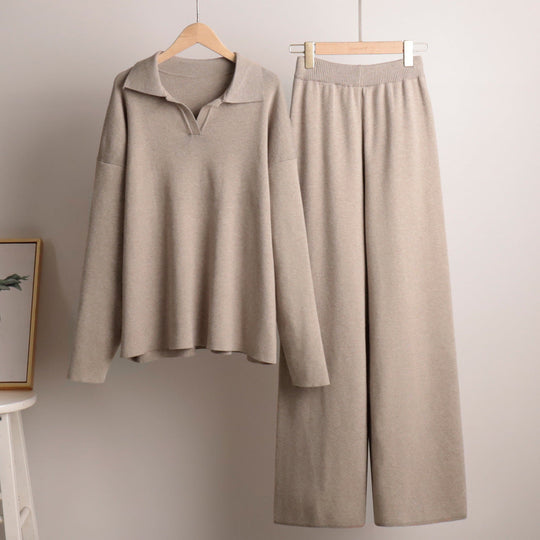 Lounge Satz mit Weiten Hose und Poloshirt - Vittorelli