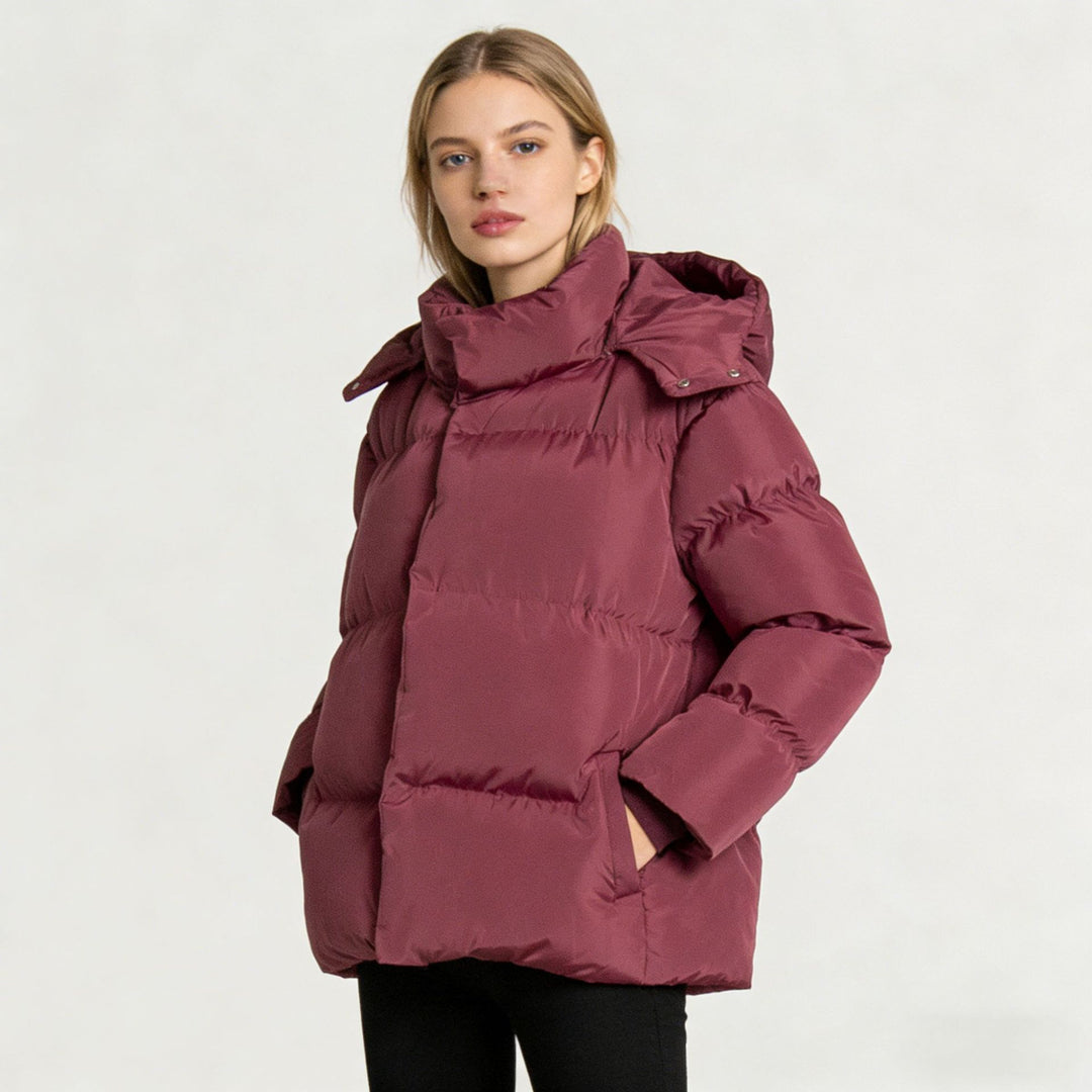 Damen Steppdaunenjacke mit hohem Kragen Nord Taschen