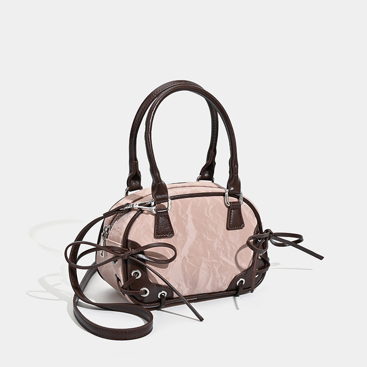 Damen Handtasche mit dekorativen Schleifen und hochwertiger Lederverarbeitung Nord Taschen
