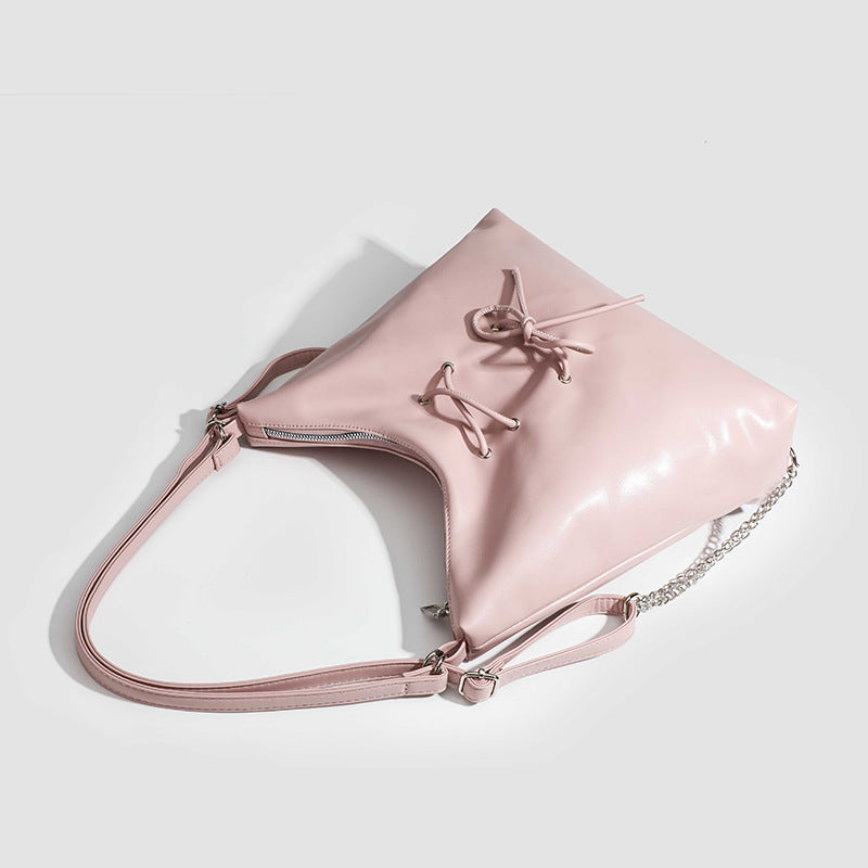 Damen Hobo-Tasche mit verspieltem Kordelzug und metallischen Akzenten Nord Taschen