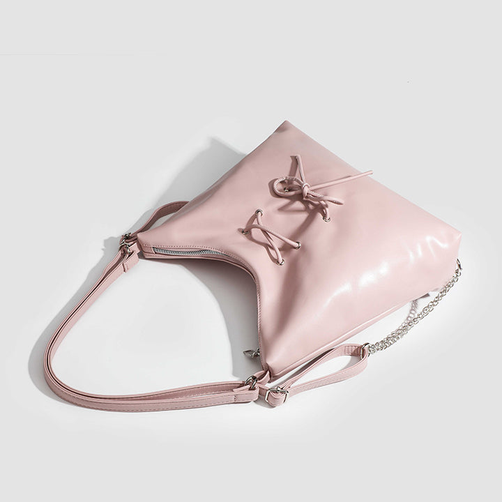 Damen Hobo-Tasche mit verspieltem Kordelzug und metallischen Akzenten Nord Taschen