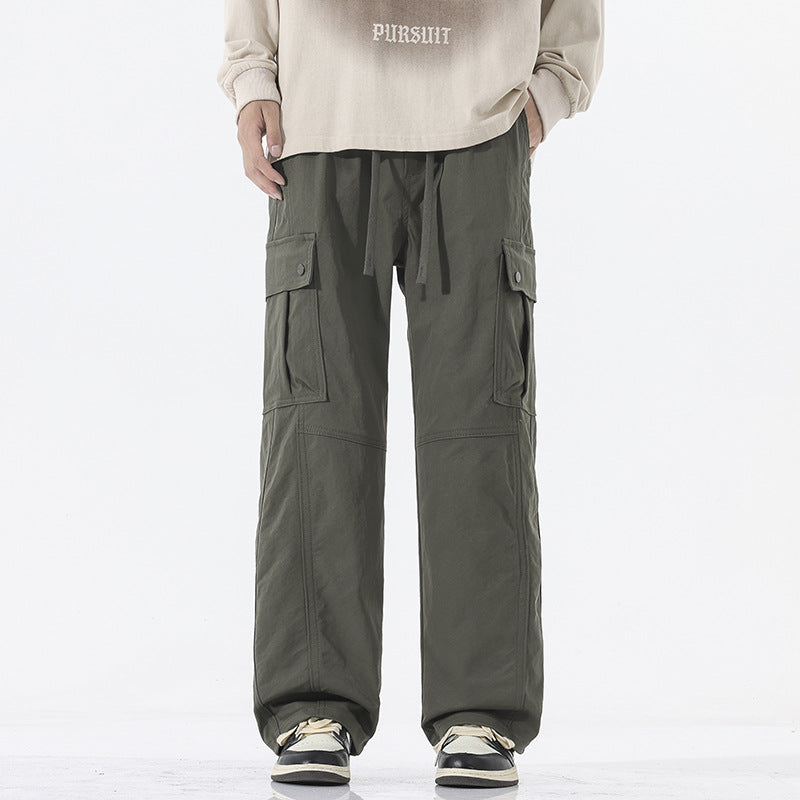 Herren Oversize-Cargohose im Utility-Stil mit Tunnelzugbund und großen Klappentaschen Nord Taschen