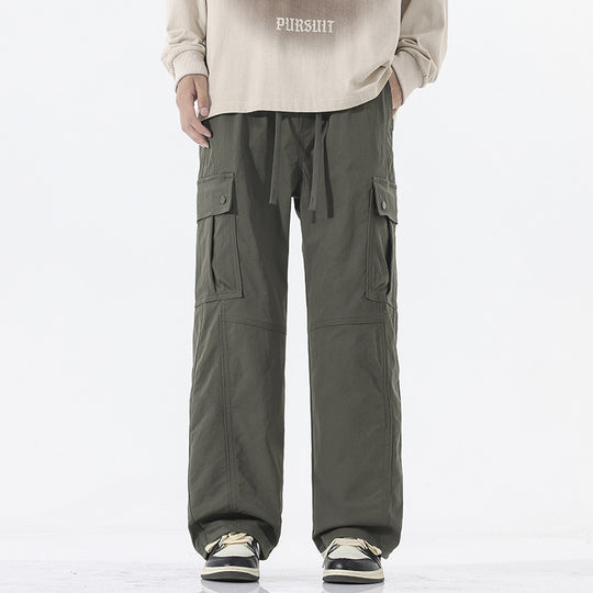 Herren Oversize-Cargohose im Utility-Stil mit Tunnelzugbund und großen Klappentaschen Nord Taschen