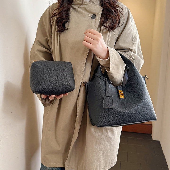 Damen elegante Hobo-Tasche mit abnehmbarem Kosmetiktäschchen Nord Taschen