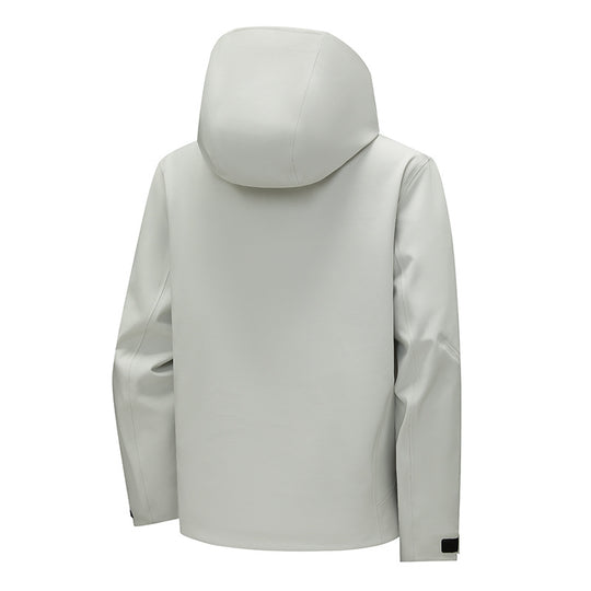 Herren Technische Softshell‑Regenjacke mit wasserdichter Membran, verschweißten Nähten & Kapuze Nord Taschen