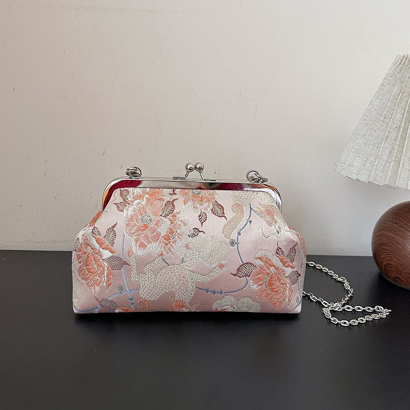Damen elegante Clutch mit Perlenakzenten Nord Taschen