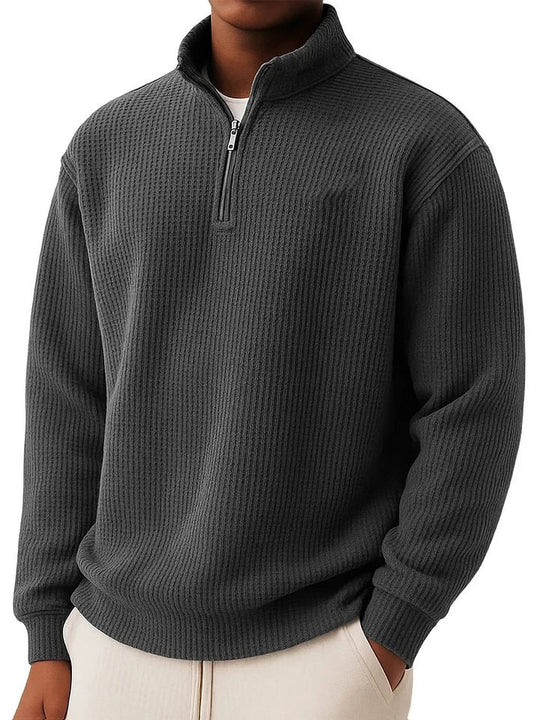 Herren Hochwertiger Pullover mit Reißverschluss Nord Taschen
