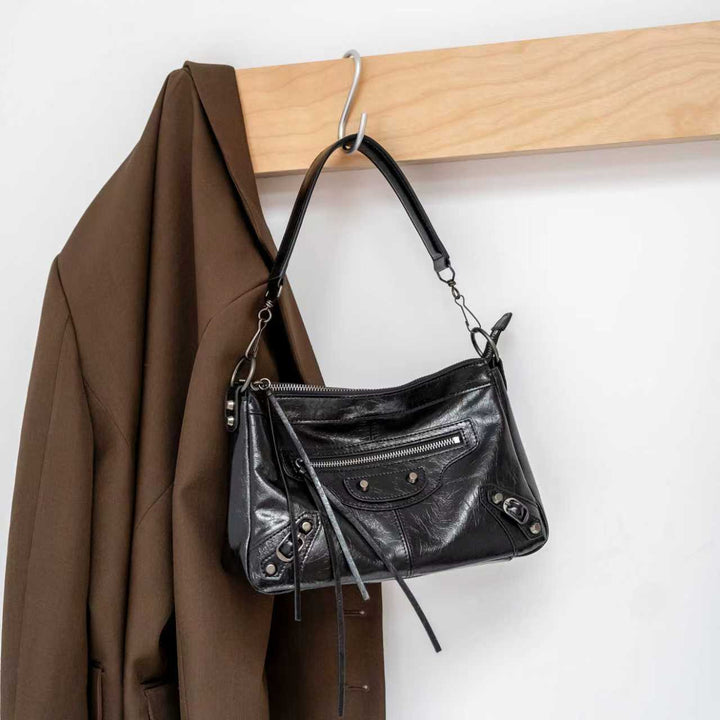 Damen hochwertige Wildlederhandtasche mit raffinierten Fransen Nord Taschen