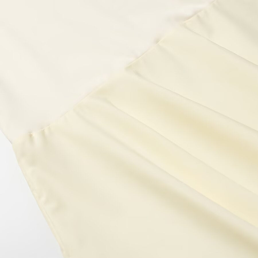 Damen Maxikleid mit kurzen Ärmeln, figurumspielendem Oberteil und ausgestelltem Volant-Saum Nord Taschen