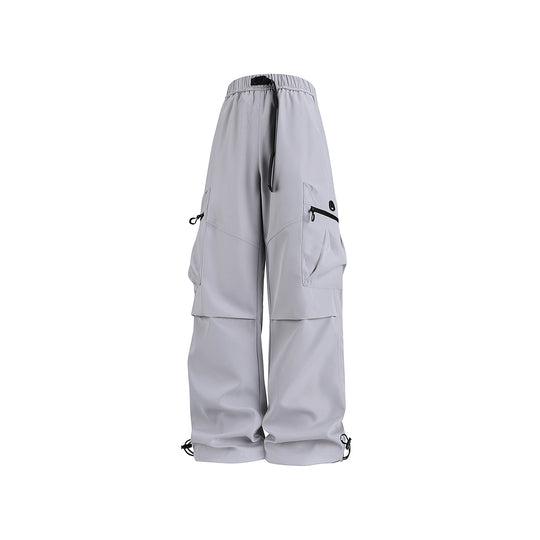 Herren Weite technische Cargo-Hose mit Multifachtaschen, Tunnelzug und verstellbaren Beinabschlüssen Nord Taschen