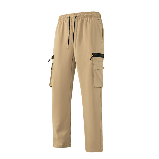Herren Atmungsaktive Cargo-Loungehose mit Elastikbund, Kordelzug & Multifachtaschen Nord Taschen