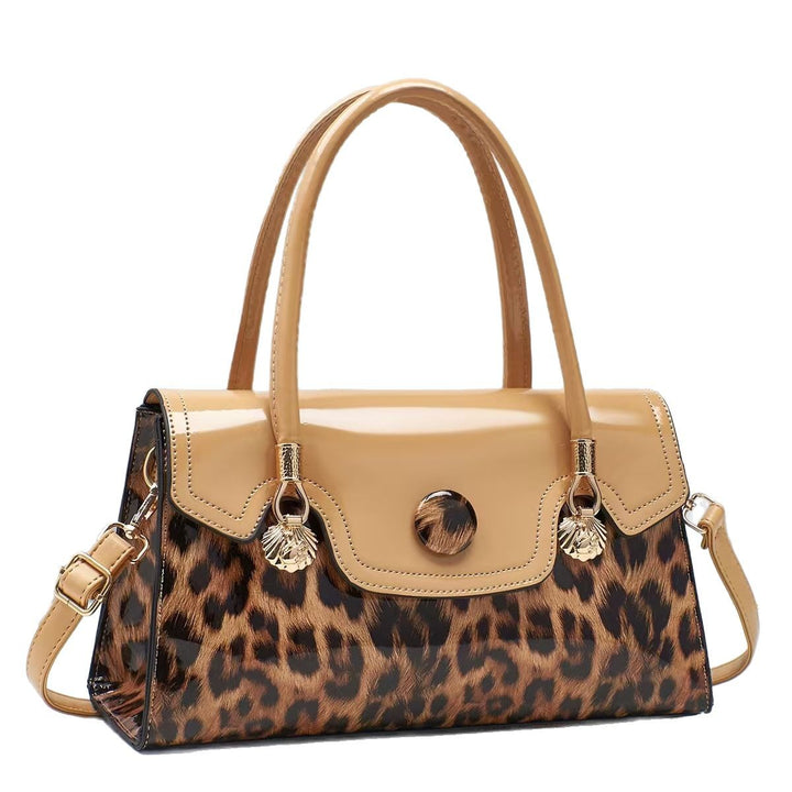Damen elegante Handtasche im modernen Leo-Design Nord Taschen