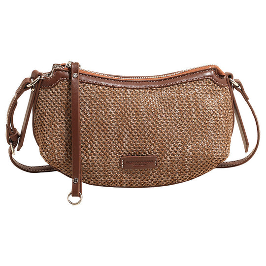 Damen Umhängetasche mit elegantem gewebtem Design und abnehmbarem Schulterriemen Nord Taschen