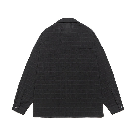 Unisex Texturierte Oversize‑Hemdjacke mit Brusttasche Nord Taschen
