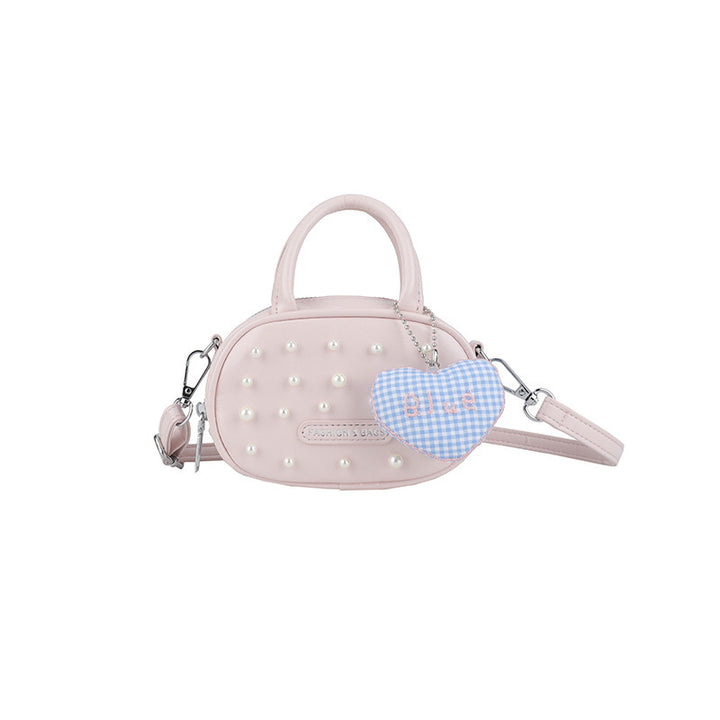 Damen trendige Mini-Handtasche mit auffälligen Perlenapplikationen Nord Taschen