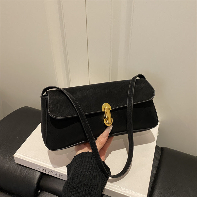 Damen elegante Umhängetasche mit strukturiertem Design und goldener Schnalle Nord Taschen