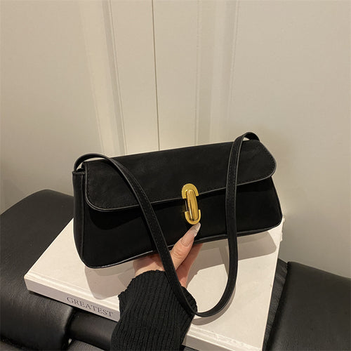 Damen elegante Umhängetasche mit strukturiertem Design und goldener Schnalle Nord Taschen