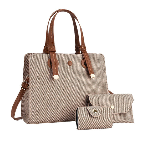 Damen modische Shopper-Tasche mit zusammenpassendem Mini-Portemonnaie von Nord Taschen