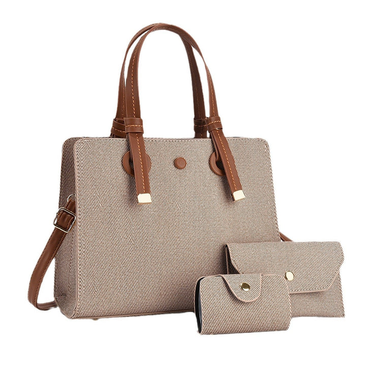 Damen modische Shopper-Tasche mit zusammenpassendem Mini-Portemonnaie von Nord Taschen