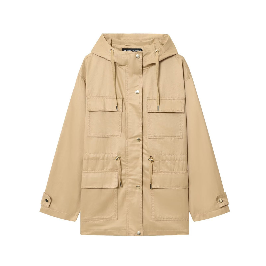 Damen Parka im Utility‑Stil mit Kapuze und Mehrfach‑Taschen Nord Taschen