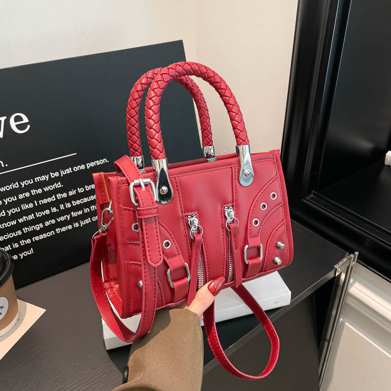 Damen Multifunktionale Hobo-Tasche mit geflochtenen Akzenten Nord Taschen