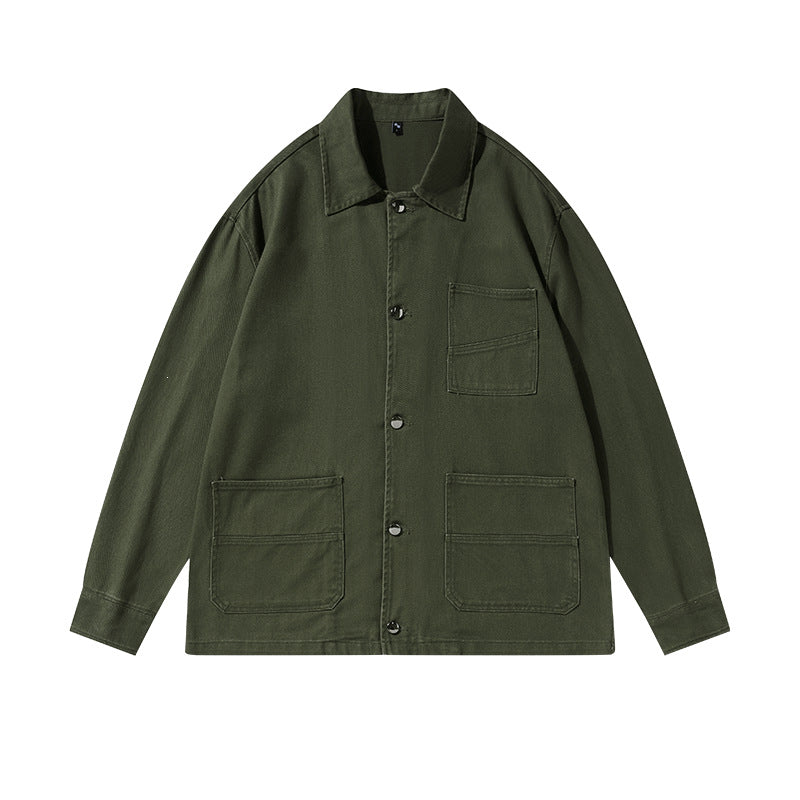 Unisex Oversize-Arbeitsjacke im Overshirt‑Stil aus Canvas mit aufgesetzten Taschen Nord Taschen