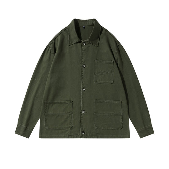 Unisex Oversize-Arbeitsjacke im Overshirt‑Stil aus Canvas mit aufgesetzten Taschen Nord Taschen