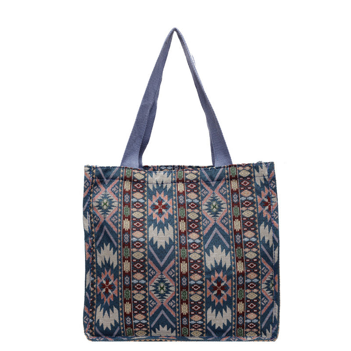 Damen Tragetasche mit ethnischem Muster und robusten Griffen Nord Taschen
