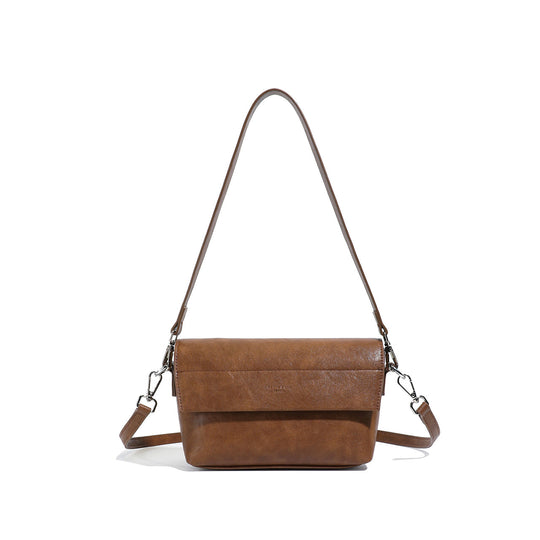 Damen elegante Umhängetasche aus hochwertigem Kunstleder mit praktischem Reißverschluss Nord Taschen