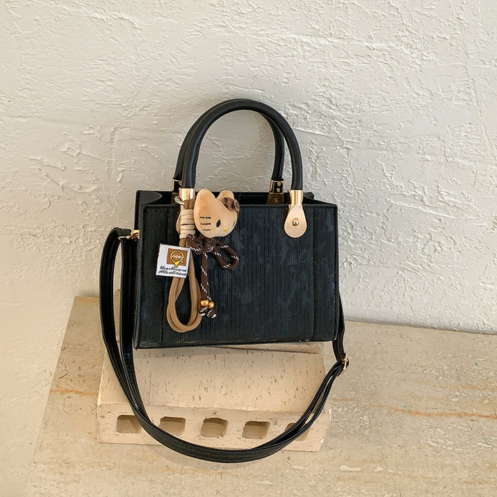 Damen elegante Handtasche mit strukturierter Oberfläche und abnehmbaren Tragegurten Nord Taschen