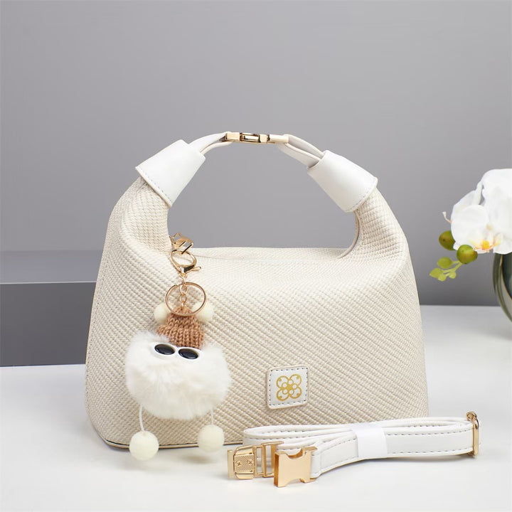 Damen Handtasche mit strukturiertem Design und abnehmbarem Tragegurt Nord Taschen