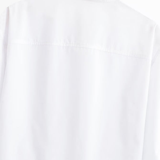 Damen Kurzbluse mit Stehkragen, Kordel-Corsage am Saum und Volumenärmeln Nord Taschen