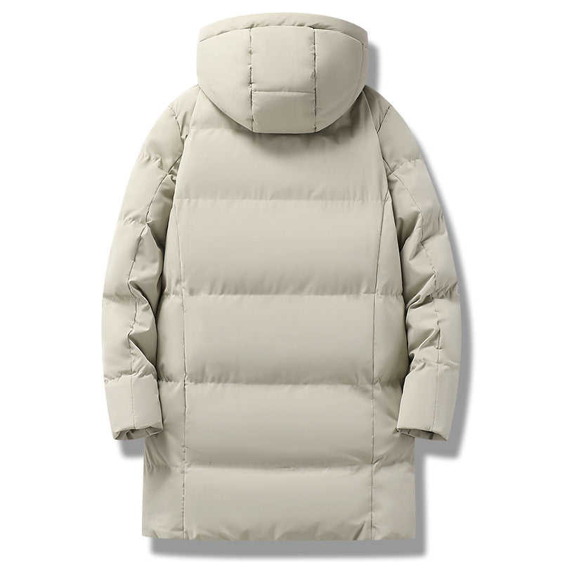 Herren langer gesteppter Winterparka mit Kapuze, wasserabweisender Außenhülle & wärmereflektierendem Innenfutter Nord Taschen